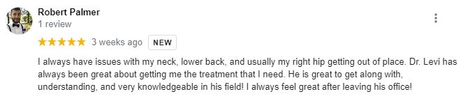 Chiropractic Leland NC Patient Testimonial