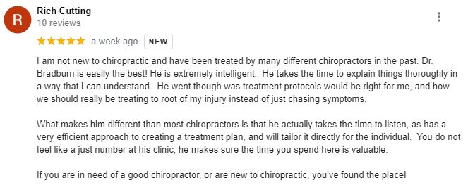 Chiropractic Leland NC Patient Testimonial